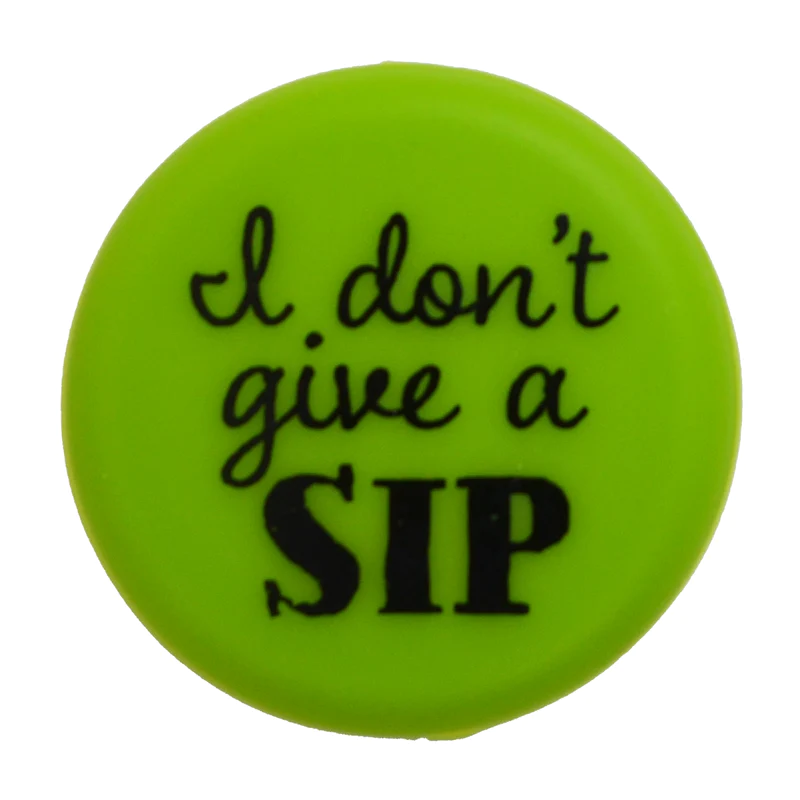 I Don't Give a Sip - Capabunga Wine Bottle Top Seal - Mellow Monkey