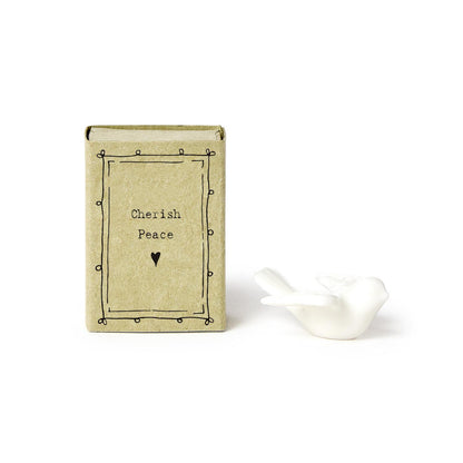 Dove Ceramic Figurine in Gift Box - Pocket Size - Mellow Monkey