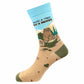 Eat a Beaver - Natural Bamboo Knit Socks - Mellow Monkey