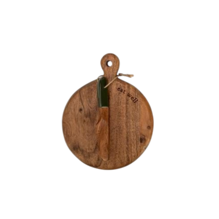 Mini Wood Serving Board - 5-in - Mellow Monkey