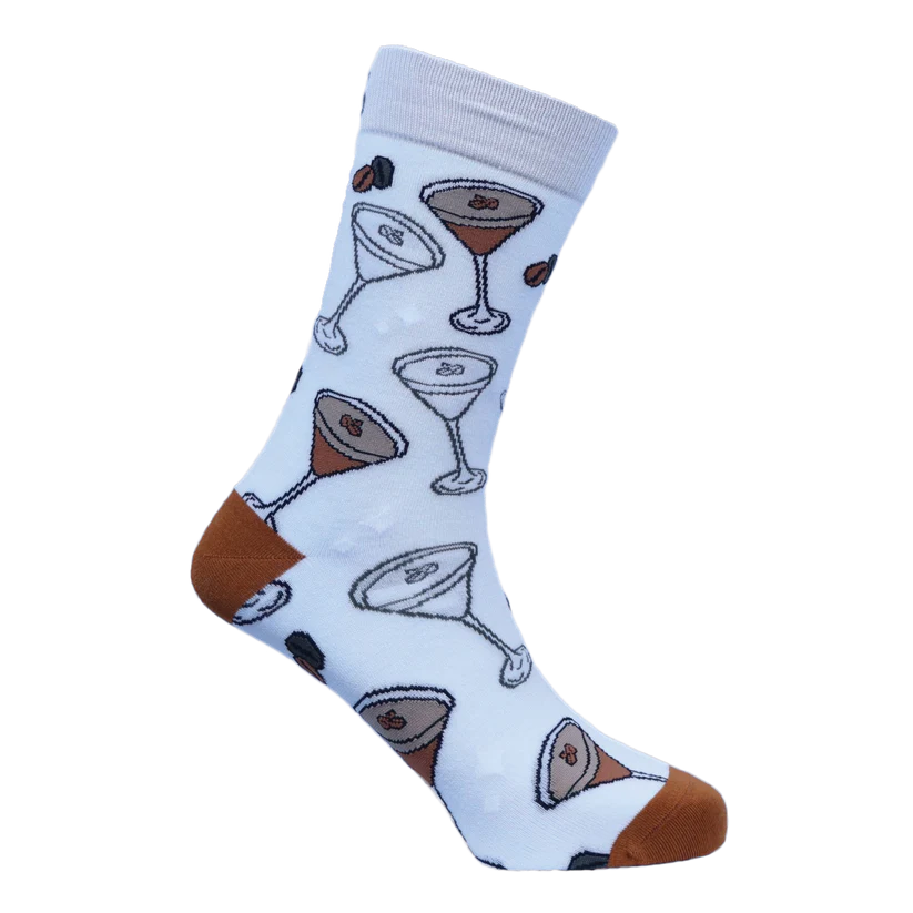 Espresso Martini - Natural Bamboo Knit Socks - Mellow Monkey