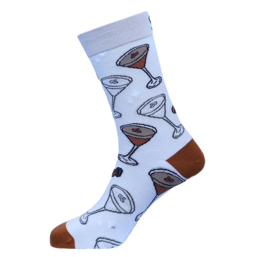Espresso Martini - Natural Bamboo Knit Socks - Mellow Monkey