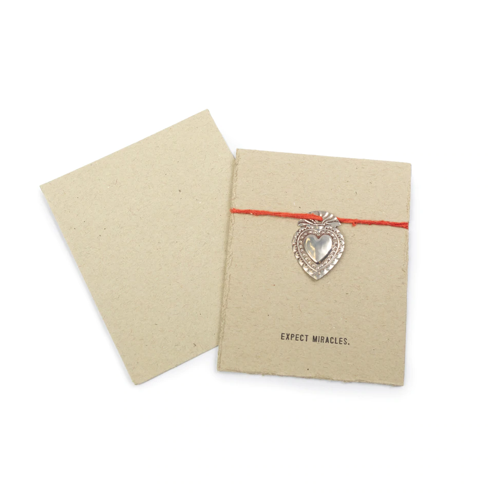 Milagro Heart Card - Expect Miracles - Mellow Monkey