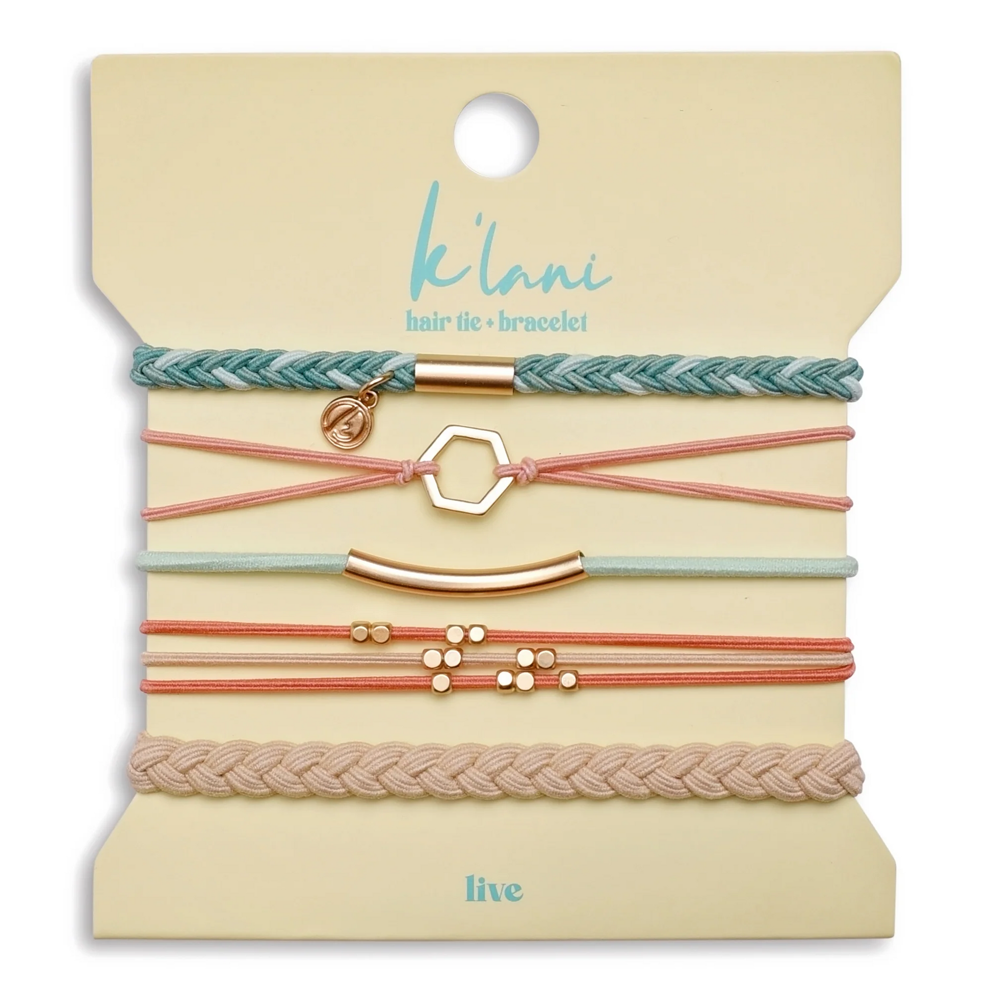 Live - Hair Tie Bracelets - Medium - Mellow Monkey