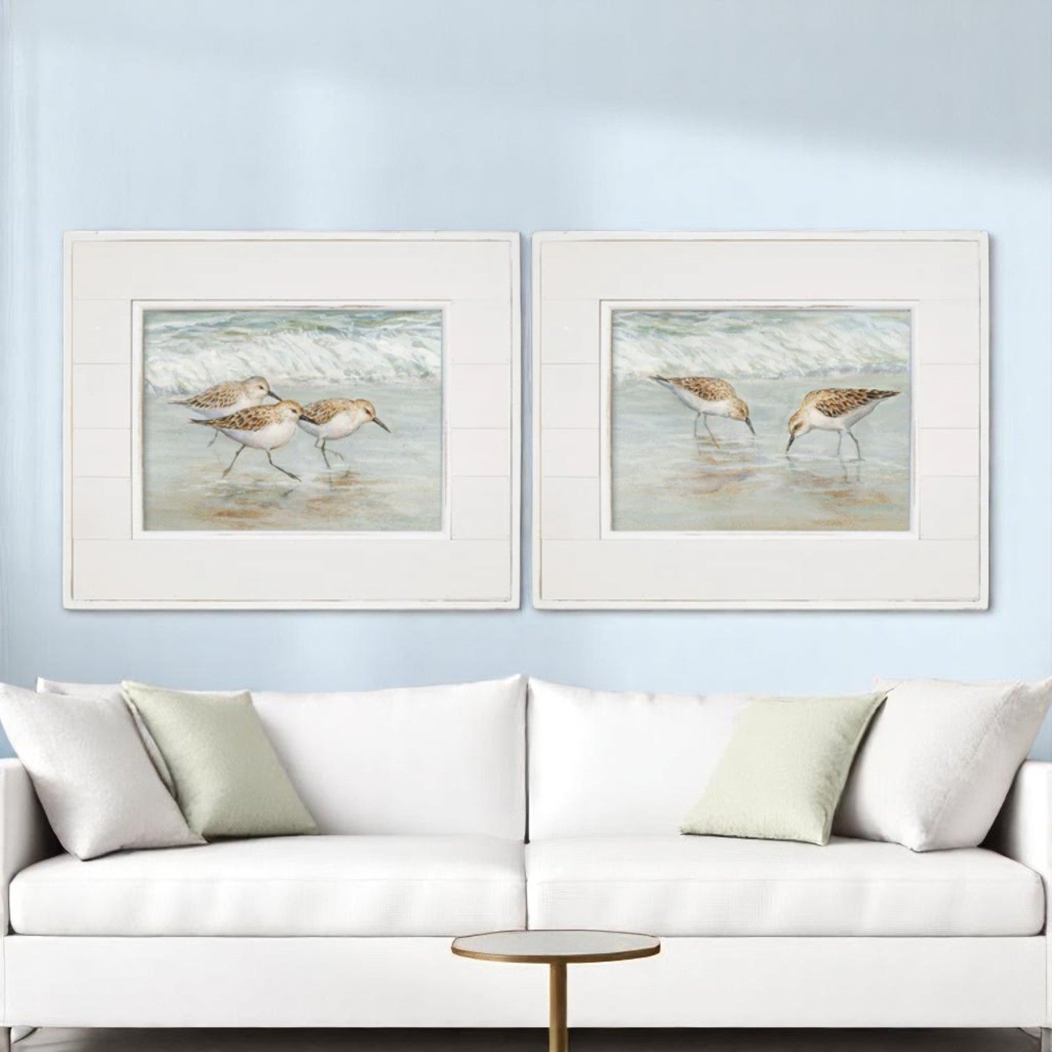 Sandpipers - Framed Wall Decor - 24-in - Mellow Monkey