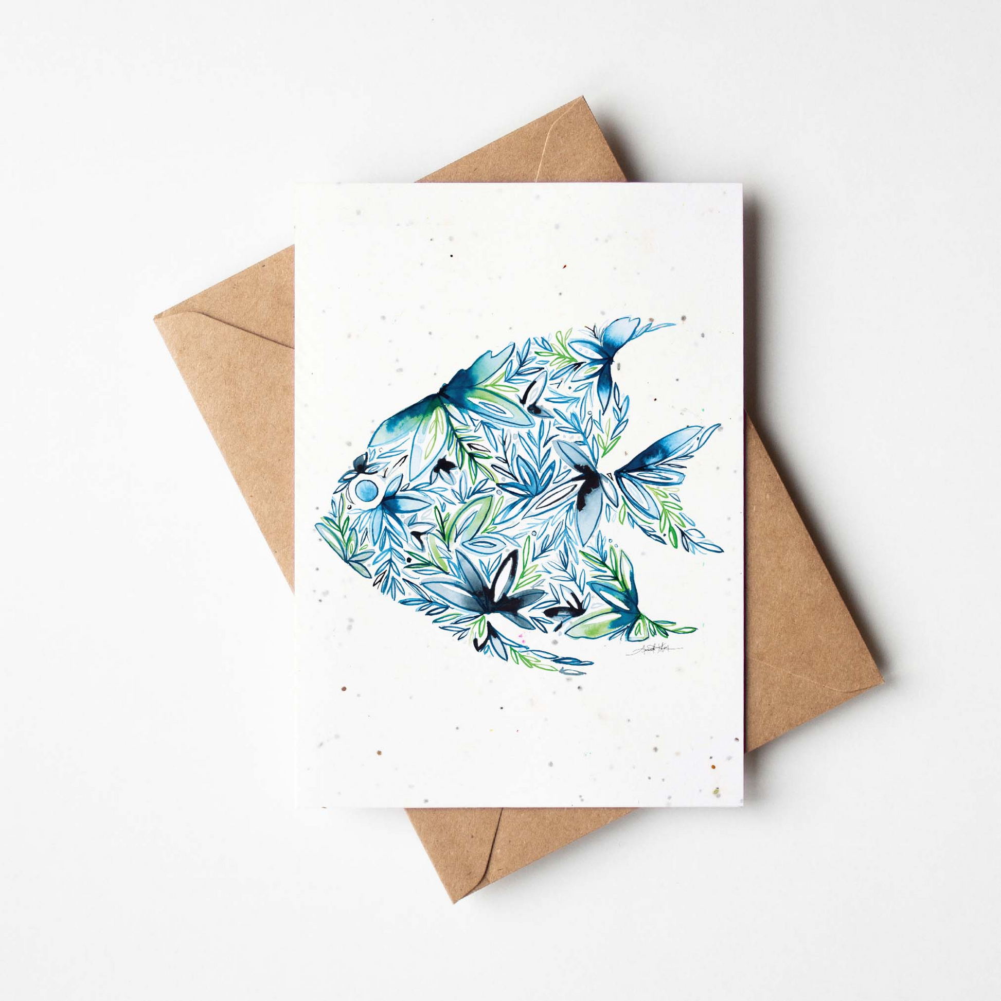 Jellyfish Plantable Wildflowers Greeting Card - Mellow Monkey