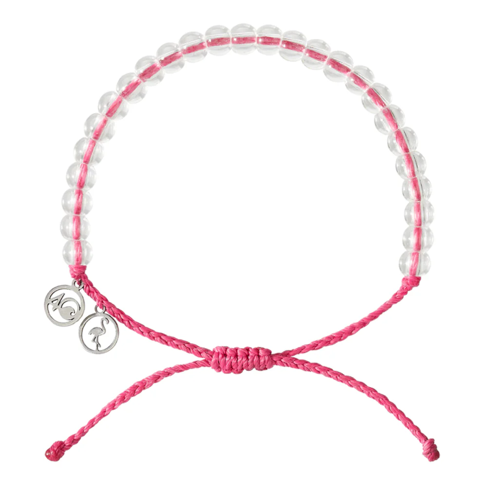 4Ocean Unisex Flamingo Beaded Bracelet - Pink - Mellow Monkey