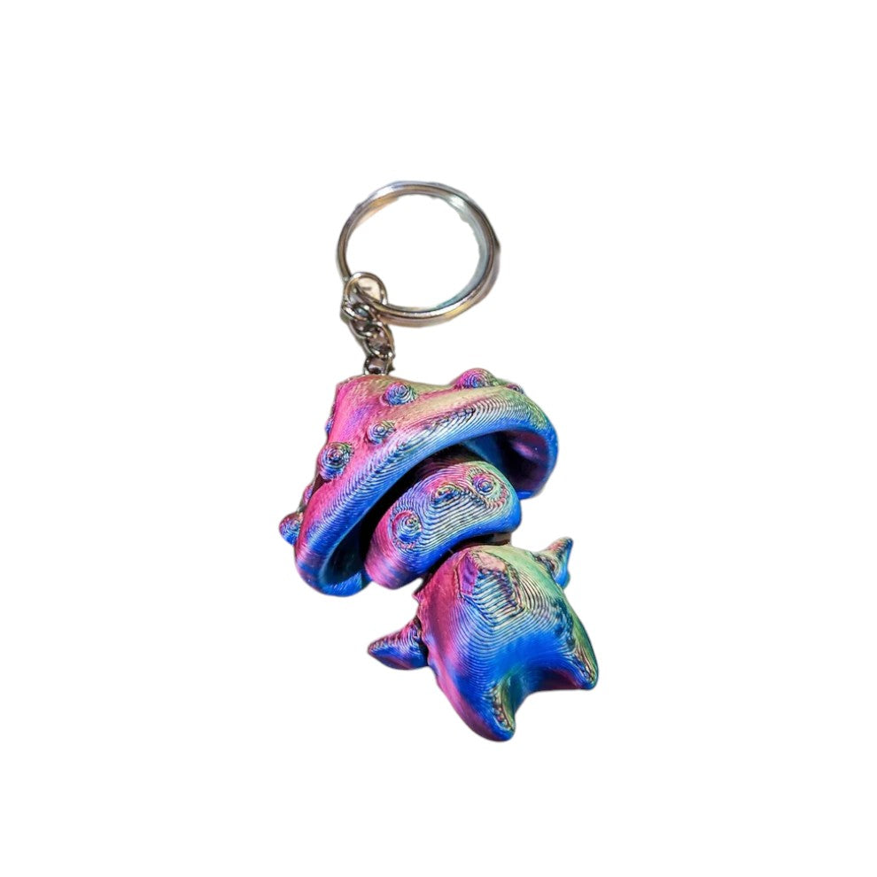 Mushroom Pixie - 3D Printed Key Chain - 2-1/4-in – Mellow Monkey