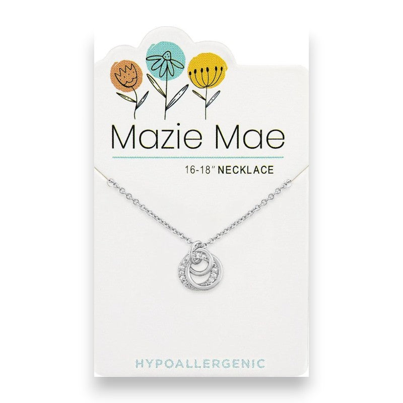 Silver Opal and Aquamarine Butterfly- Mazie Mae - Necklace - Mellow Monkey
