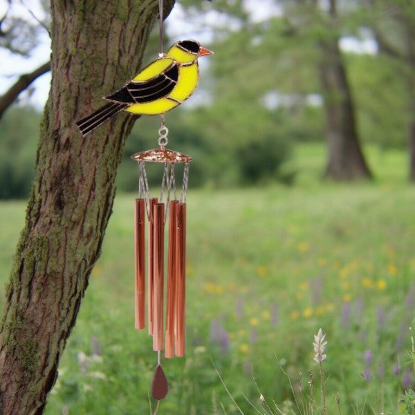 Goldfinch Wind Chime - 20-in - Mellow Monkey