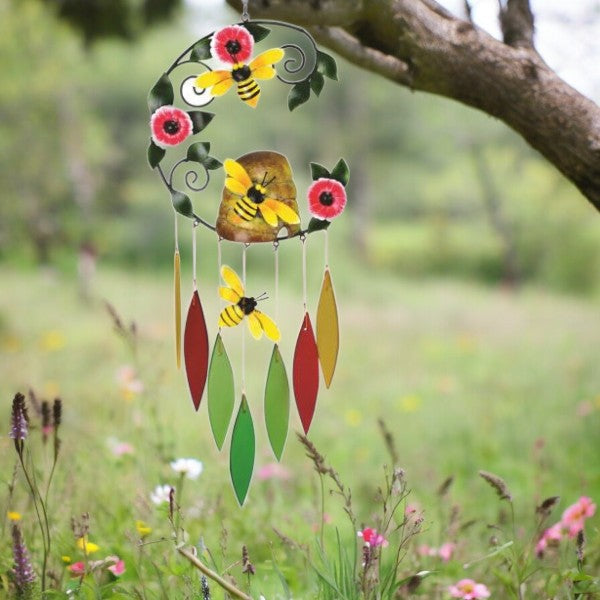 Bee Skep Wind Chime - 20-in - Mellow Monkey