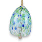 Green and Blue Blown Glass Bell - 21-in - Mellow Monkey