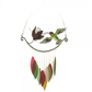 Hummingbird and Flower Wind Chime - 20-in - Mellow Monkey