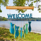 ***BACKORDERED*** Fishy Wavy Welcome Glass Chime - Mellow Monkey