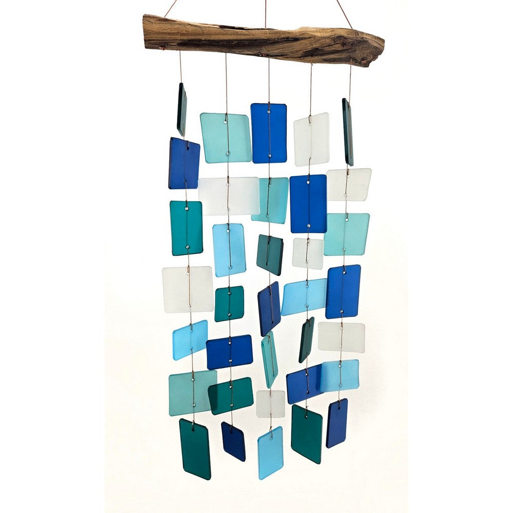 Ocean Squares Glass Chime - Mellow Monkey