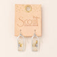 Good Karma Miyuki Frame Earring - Ivory/Silver - Mellow Monkey