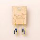 Good Karma Miyuki Frame Earring - Indigo/Gold - Mellow Monkey