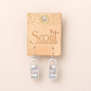 Good Karma Miyuki Frame Earring - Frost/Silver - Mellow Monkey