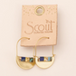Good Karma Miyuki Crescent Hoop Earring - Indigo/Gold - Mellow Monkey