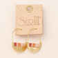 Good Karma Miyuki Crescent Hoop Earring - Pink Multi/Gold - Mellow Monkey