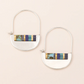Good Karma Miyuki Crescent Hoop Earring - Cobalt/Silver - Mellow Monkey