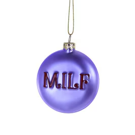 MILF Glass Ornament - 2-1/2-in