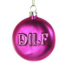 DILF Glass Ornament - 2-1/2-in - Mellow Monkey