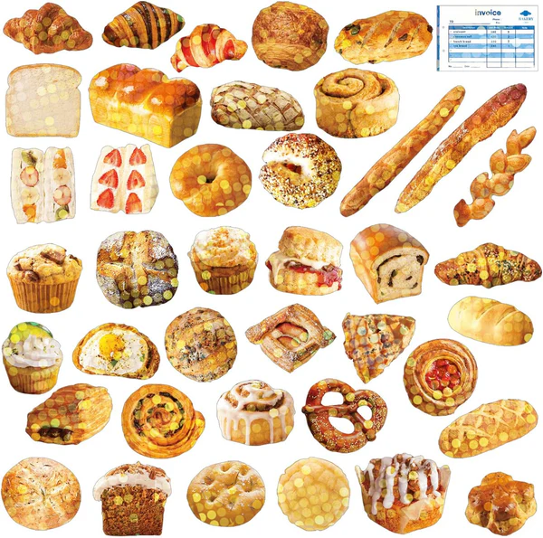 Bakery Stickers - Boxed Hologram Stickers - Mellow Monkey