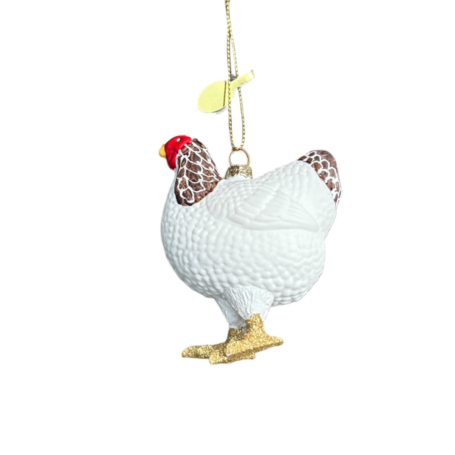 White Chicken - Cody Foster Ornament - 3-1/4-in - Mellow Monkey