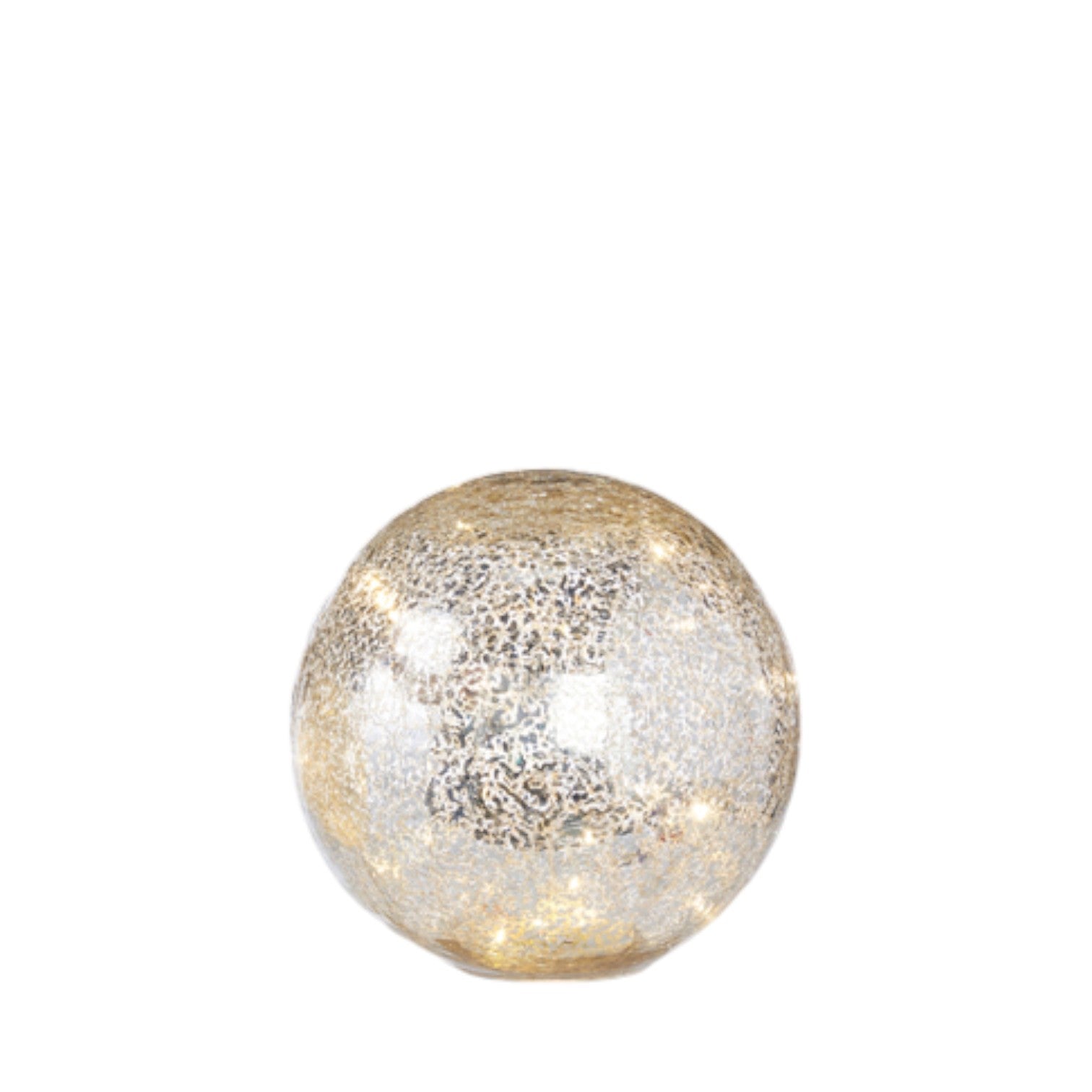 Decorative Mercury Glass Lighted Ball - Mellow Monkey