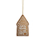 Bead Embroidered Gingerbread House Ornament - Mellow Monkey
