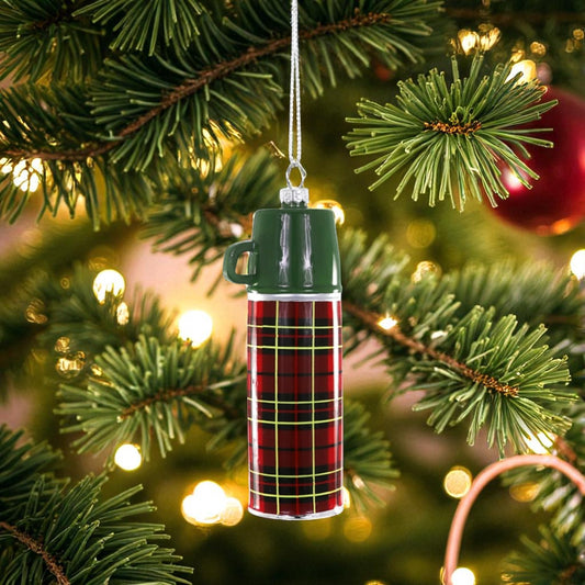 Traditional Vintage Thermos - Cody Foster Ornament - 5-in - Mellow Monkey