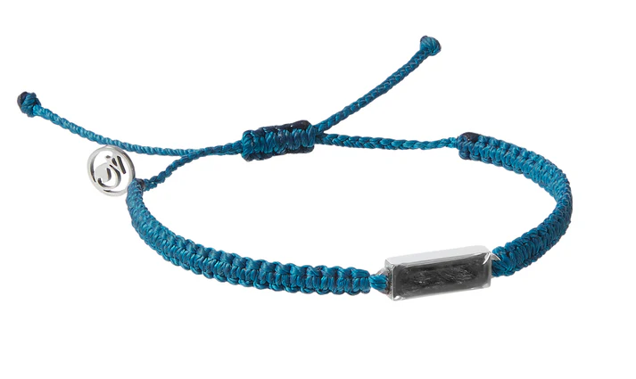 4Ocean Unisex Ghost Net Braided Bracelet - Teal - Mellow Monkey