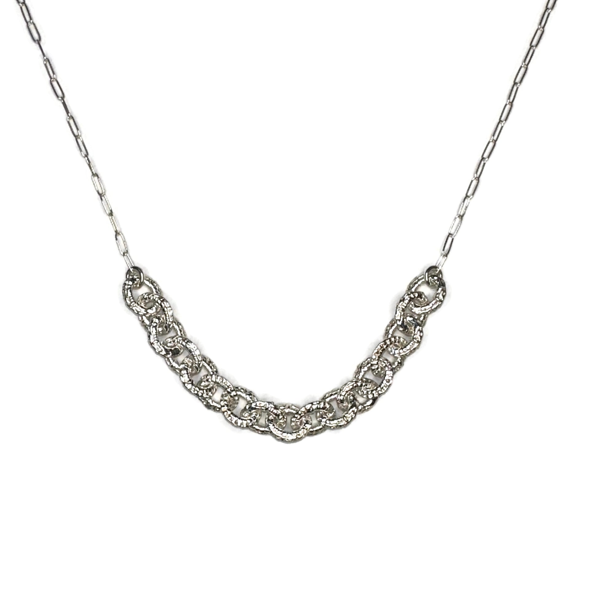 Gina Half Chain Necklace - Sterling Silver - Mellow Monkey