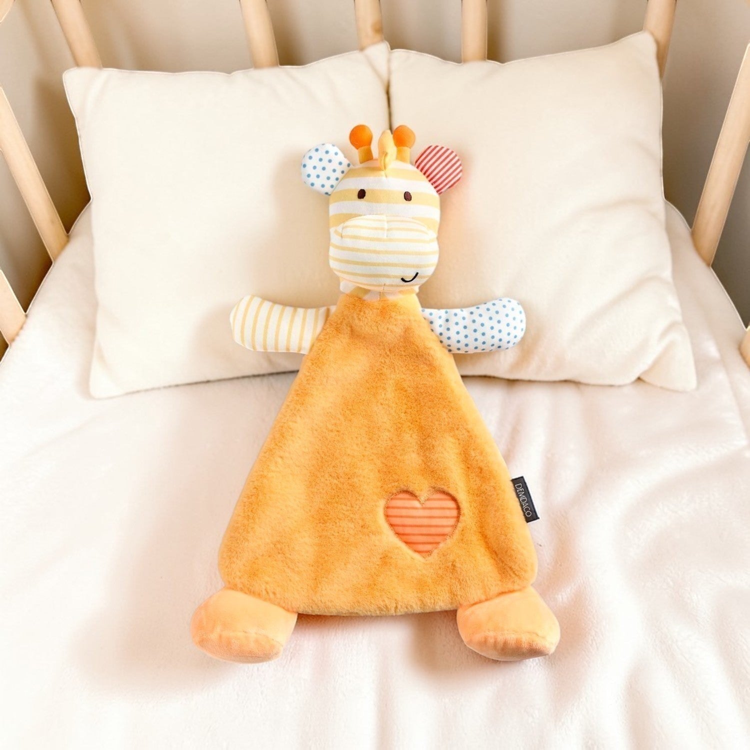 Giraffe Cozie Blankie - 15-in - Mellow Monkey in a crib