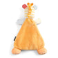 The back of the giraffe cozie rattle blankie