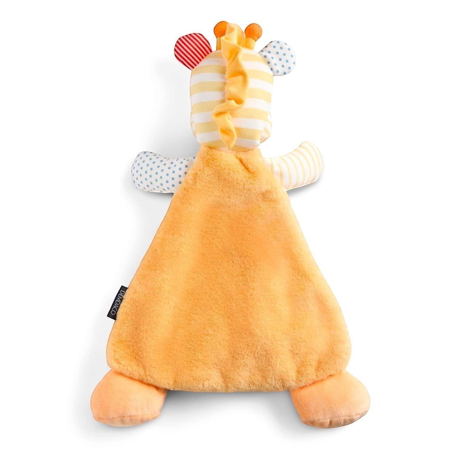 The back of the giraffe cozie rattle blankie