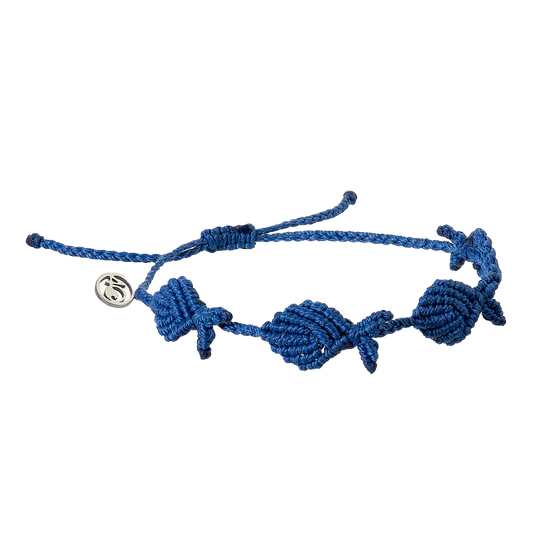 4Ocean Unisex 4Fish Macrame Bracelet - Signature Blue - Mellow Monkey