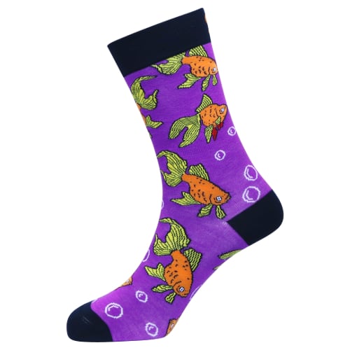 Goldfish - Natural Bamboo Knit Socks - Mellow Monkey