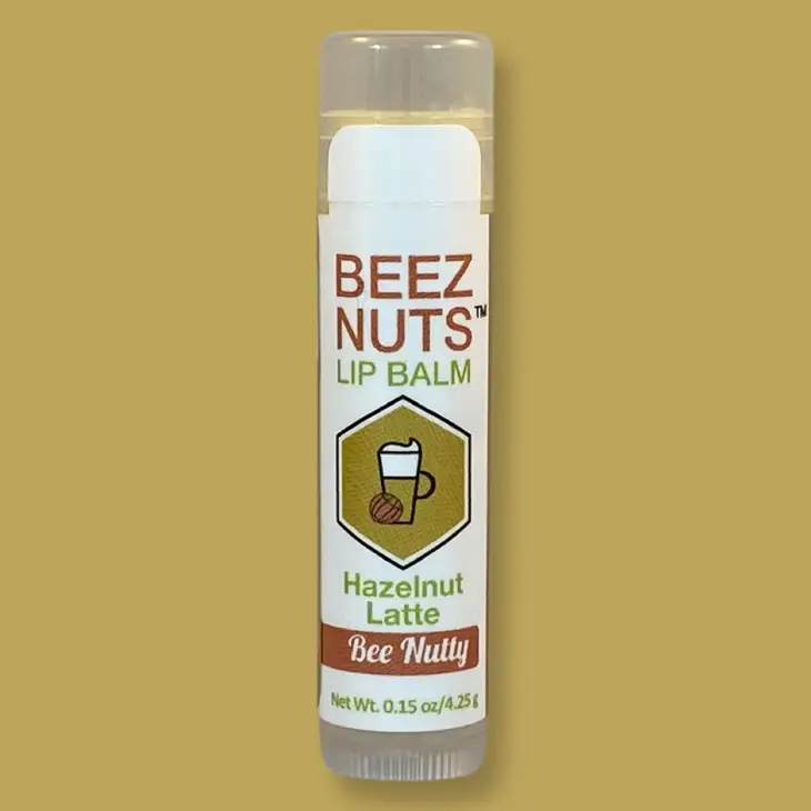 Hazelnut - Beez Nuts Beeswax and Tree Nut Oil Lip Balm - Mellow Monkey