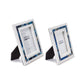 White Marble with Blue Agate Framing Inlay Photo Frame - Mellow Monkey