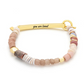 Hidden Message Bracelet - Loved/Rhodochrosite/Gold - Mellow Monkey