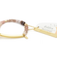 Hidden Message Bracelet - Loved/Rhodochrosite/Gold - Mellow Monkey