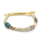 Hidden Message Bracelet - F*cking Great/Blue Apatite/Gold - Mellow Monkey
