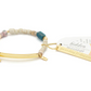 Hidden Message Bracelet - F*cking Great/Blue Apatite/Gold - Mellow Monkey