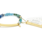 Hidden Message Bracelet - Brave/African Turquoise/Gold - Mellow Monkey