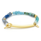 Hidden Message Bracelet - Brave/African Turquoise/Gold - Mellow Monkey
