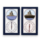 Tidepieces - Huntington Harbor Light Tide Clock - Navy - Mellow Monkey