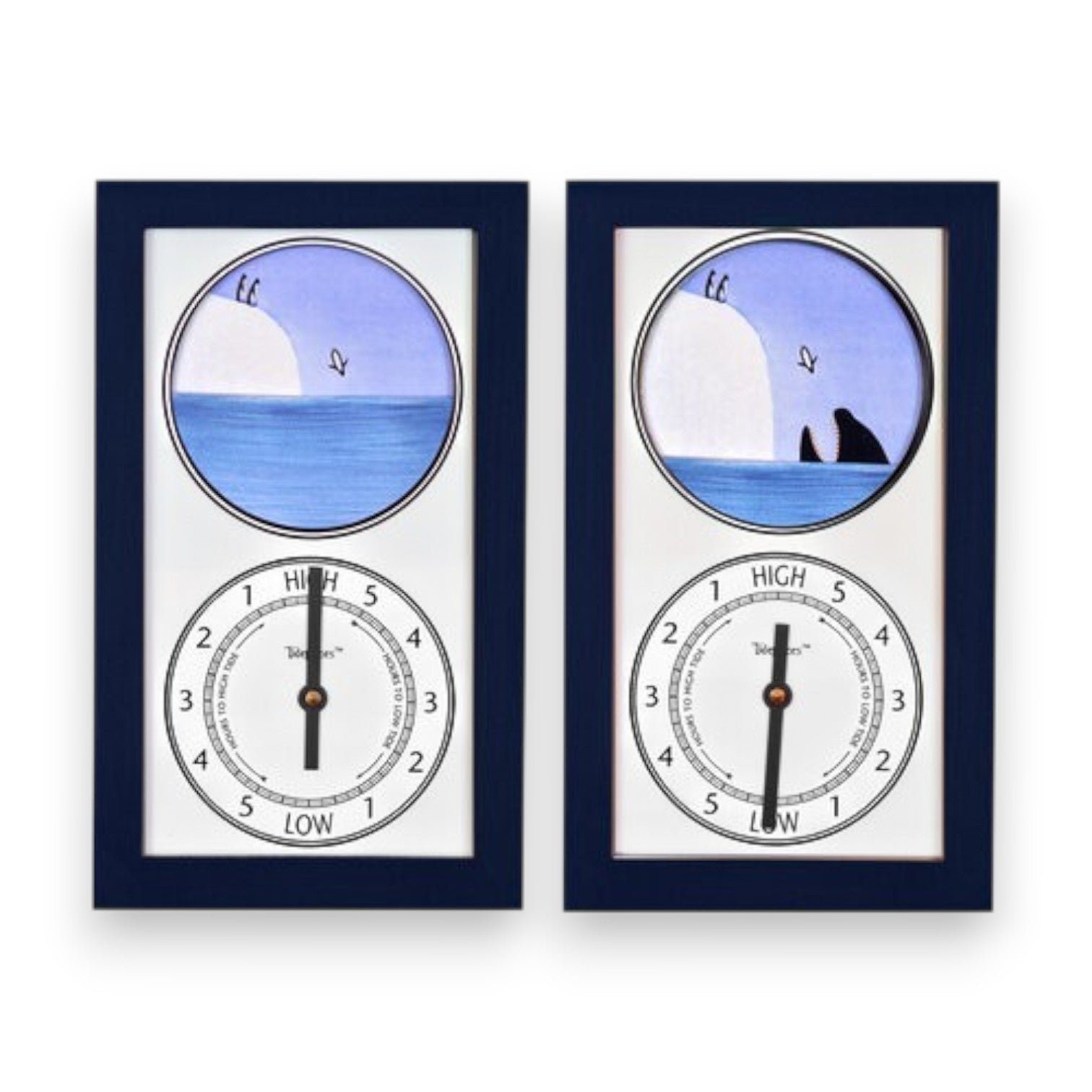 Tidepieces - Penguins & The Orca - Tide Clock - NAVY - Mellow Monkey