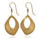 Silver Forest Hammered Organic Shape Earrings NE-1680 - Mellow Monkey